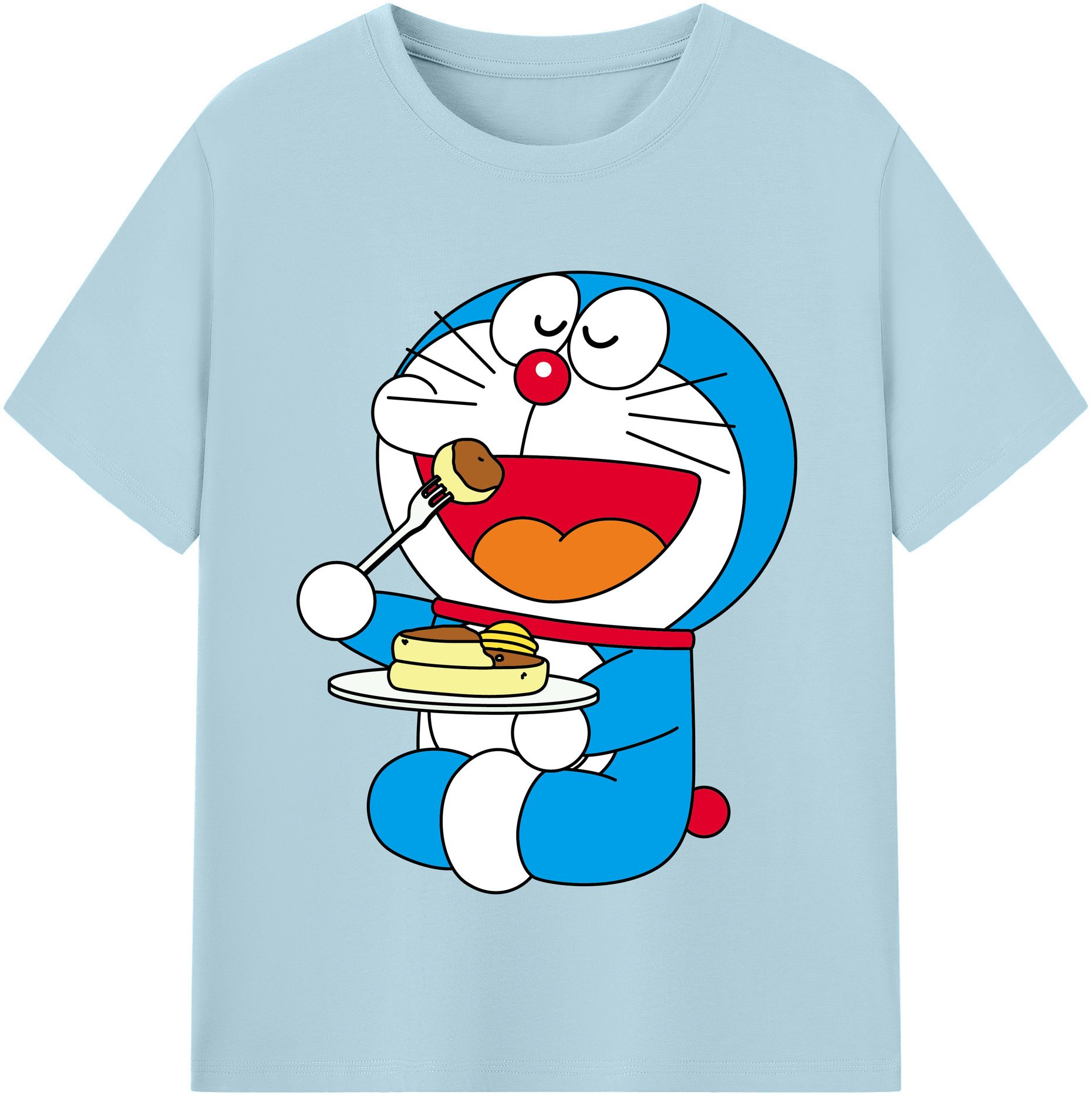 （画像用） ドラえもん Doraemon 綿100％半袖Tシャツ（フロントプリント）